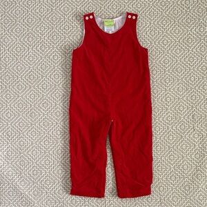 Classic Whimsy Red Corduroy Kids Jon Jon